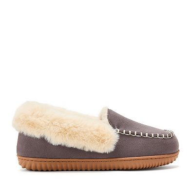 Dearfoams Ryland Cabin Women's Moc Toe Slip-On Slippers