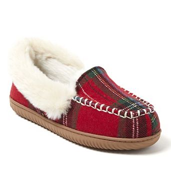 Dearfoams Ryland Cabin Women's Moc Toe Slip-On Slippers