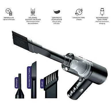 2-in-1 Mini Wireless Vacuum Cleaner & Air Duster