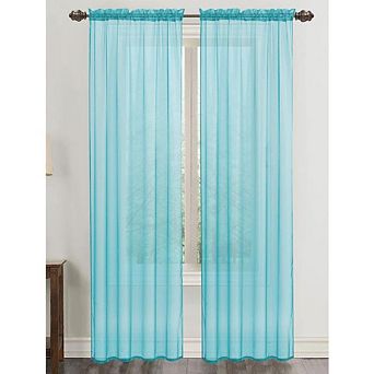 100% Polyester Celine Sheer Rod Pocket Machine Washable Curtain Panel