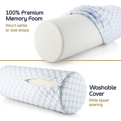 Nestl Memory Foam Neck Roll Pillow