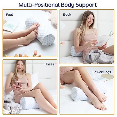 Nestl Memory Foam Neck Roll Pillow
