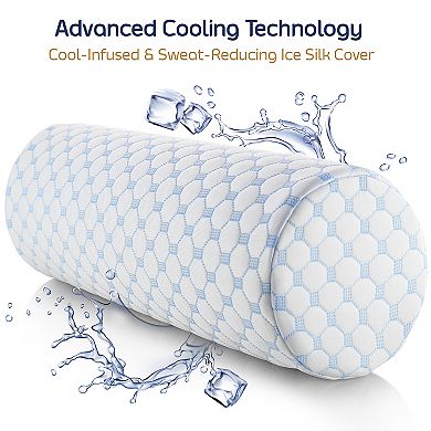 Nestl Memory Foam Neck Roll Pillow