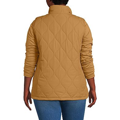 Plus Size Lands' End FeatherFree Quilted Insulated Vest