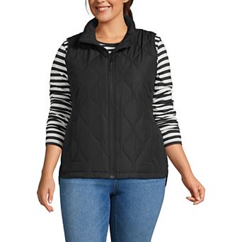 Plus Size Lands' End FeatherFree Quilted Insulated Vest