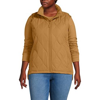 Plus Size Lands' End FeatherFree Quilted Insulated Vest