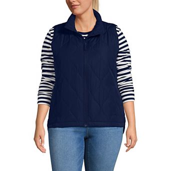 Plus Size Lands' End FeatherFree Quilted Insulated Vest