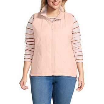 Plus Size Lands' End FeatherFree Quilted Insulated Vest