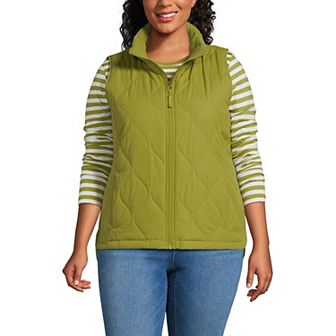 Plus Size Lands' End FeatherFree Quilted Insulated Vest