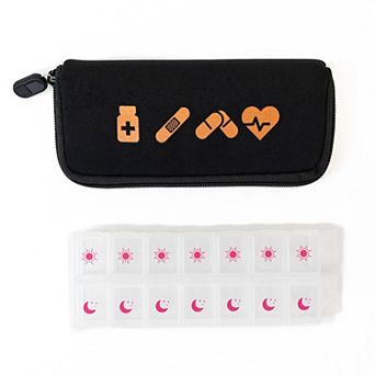 MYTAGALONGS Vitamin Organizer & Pill Case