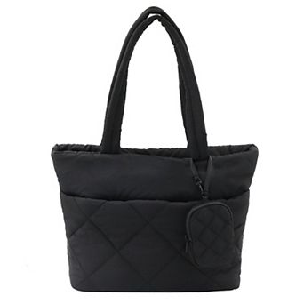 MYTAGALONGS Puffer Tote Bag With Pouch