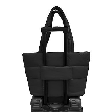 MYTAGALONGS Puffer Tote Bag With Pouch