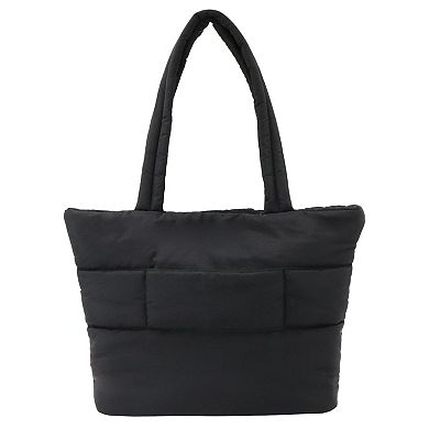 MYTAGALONGS Puffer Tote Bag With Pouch