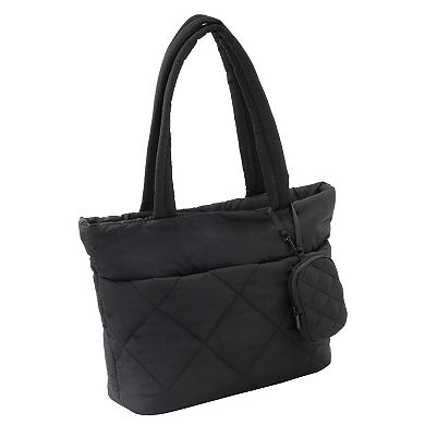 MYTAGALONGS Puffer Tote Bag With Pouch