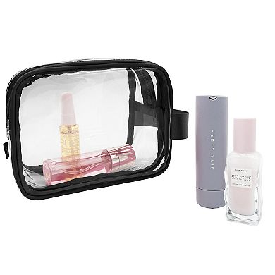 MYTAGALONGS Double Zipper Clear Toiletry Kit