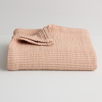 Miryana 100% Cotton Stripe Throw Blanket