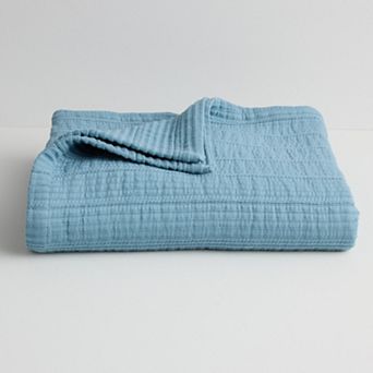 Miryana 100% Cotton Stripe Throw Blanket