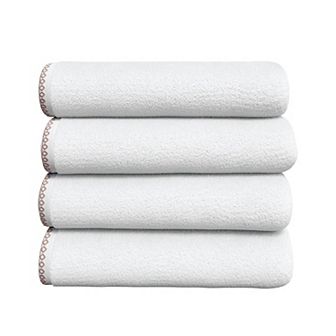 Madelinen® 4 pk Lightweight Cotton Boho-Chic Bath Towel Set