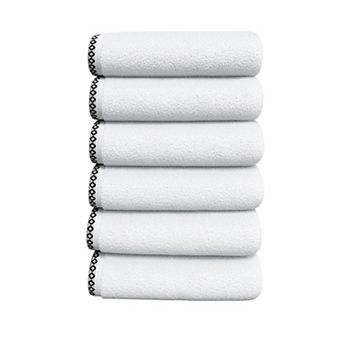 Madelinen® 6 pk Lightweight Cotton Boho-Chic Hand Towel Set