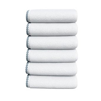 Madelinen® 6 pk Lightweight Cotton Boho-Chic Hand Towel Set