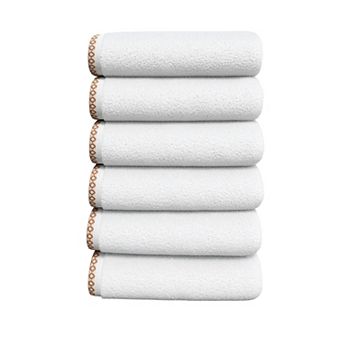 Madelinen® 6 pk Lightweight Cotton Boho-Chic Hand Towel Set