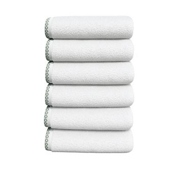 Madelinen® 6 pk Lightweight Cotton Boho-Chic Hand Towel Set