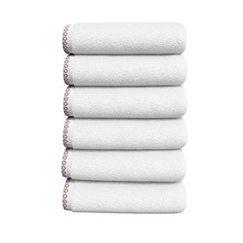 Madelinen® 6 pk Lightweight Cotton Boho-Chic Hand Towel Set