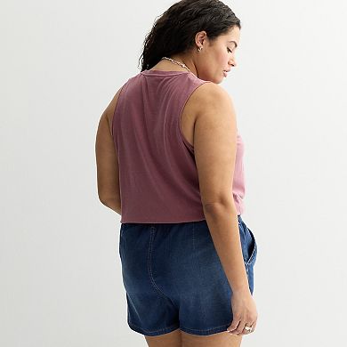 Juniors' Plus Size SO® V-Neck Pocket Tank Top