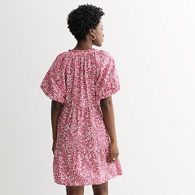 Women's Sonoma Goods For Life® Silk-Like Tiered Dress