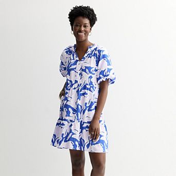 Women's Sonoma Goods For Life® Silk-Like Tiered Dress