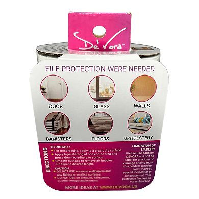 De' Vora Transparent Scratch Shield Nail File Tape