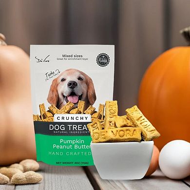 De' Vora Hand Crafted Pumpkin Peanut Butter Dog Treats