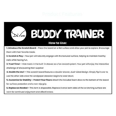 De' Vora Buddy Trainer-Dog Nail Scratch Board