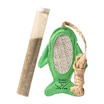 De' Vora Scratch Square Feline Cat Flying Fish Grooming Toy