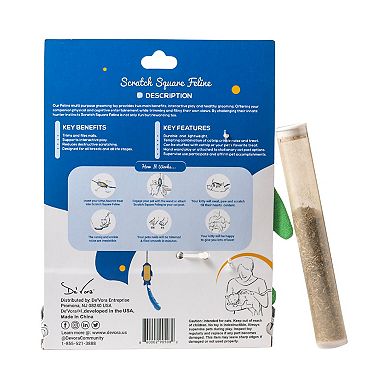 De' Vora Scratch Square Feline Cat Flying Fish Grooming Toy