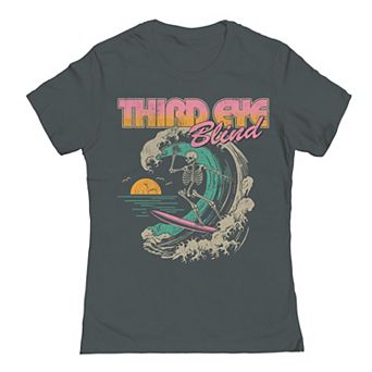Juniors' Third Eye Blind Surf Skeleton Graphic Tee
