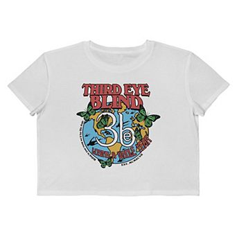 Juniors' Third Eye Blind Losing A Whole Week Cropped Graphic Tee