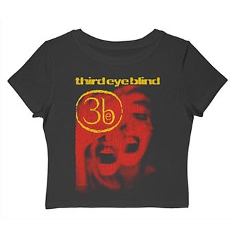 Juniors' Third Eye Blind Screaming 3EB Logo Graphic Baby Tee