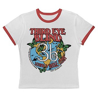Juniors' Third Eye Blind Losing A Whole Week Graphic Ringer Baby Tee