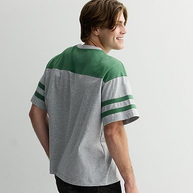 Men's Hollywood Oversized Colorblock Sporty T-Shirt
