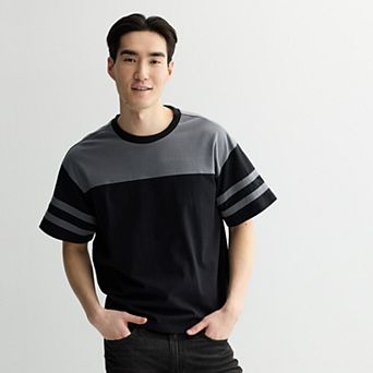 Men's Hollywood Oversized Colorblock Sporty T-Shirt
