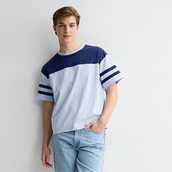 Men's Hollywood Oversized Colorblock Sporty T-Shirt