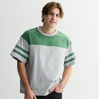 Men's Hollywood Oversized Colorblock Sporty T-Shirt