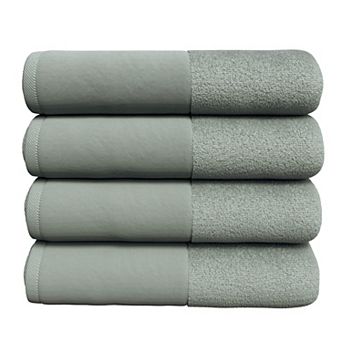 Madelinen® 4 pk Ultra-Soft Luxury Cotton and Bordered Bath Towel Set