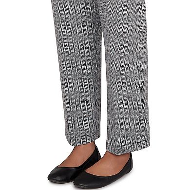 Women's Alfred Dunner Herringbone Knit Short Length Pants