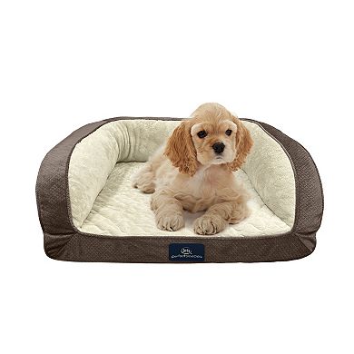 Serta® Quilted Orthopedic Bolster Pet Bed