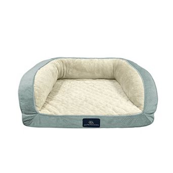 Serta® Quilted Orthopedic Bolster Pet Bed