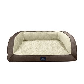 Serta® Quilted Orthopedic Bolster Pet Bed