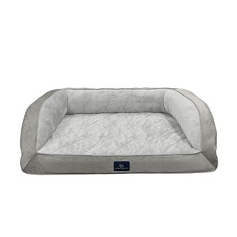 Serta® Quilted Orthopedic Bolster Pet Bed