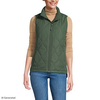 Petite Lands' End FeatherFree Onion Insulated Vest